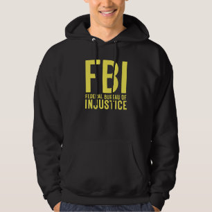 FBI Federal byrå för orättvisa Anti-regeringen Hoodie