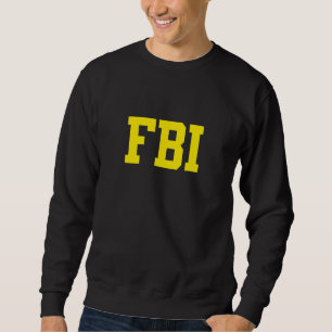 FBI Female Body Inspecchest Tillbaka Lång Ärmad Tröja