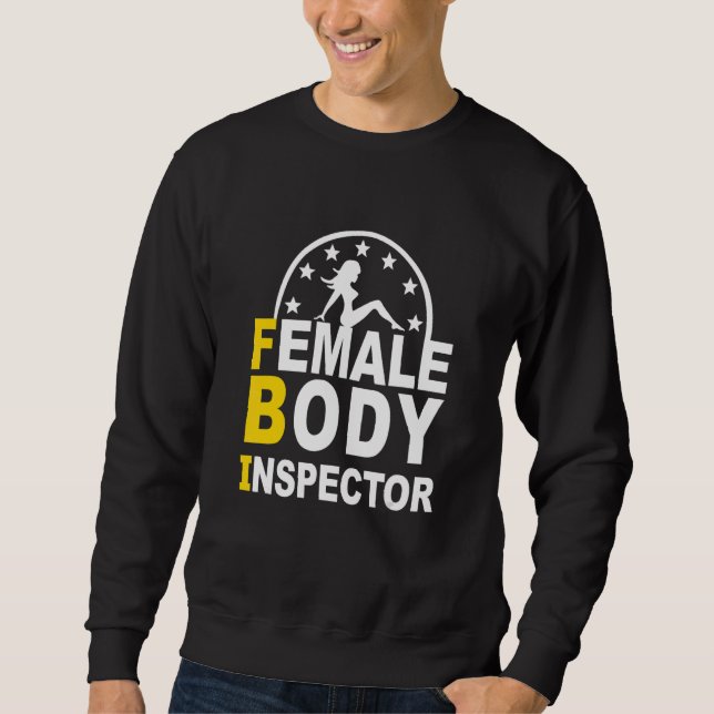 FBI Female Body Inspection Lång Ärmad Tröja (Framsida)