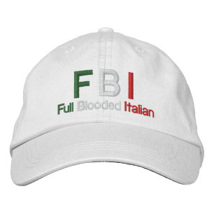 FBI-Fullt Blodad Italienska basket Broderad Keps