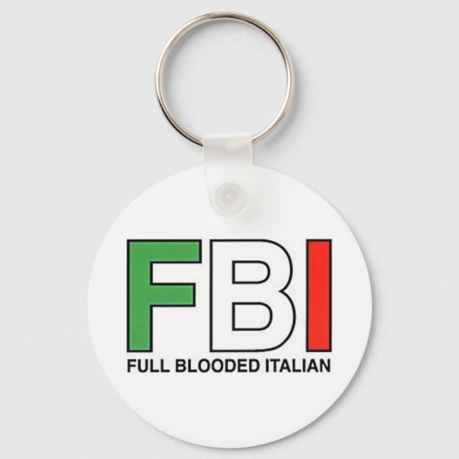 FBI = Fullt Blooded Italiana Nyckelring (Framsida)