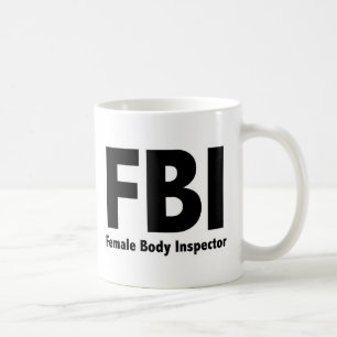 FBI Funny Rude Humor Kaffemugg