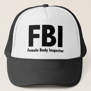 FBI Funny Rude Humor Truckerkeps