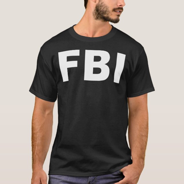 FBI Halloween Costume Federal Tillsatta lagar T Shirt (Framsida)