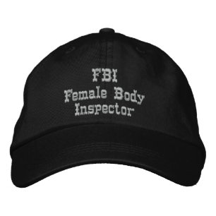 FBI Humor Hat Broderad Keps