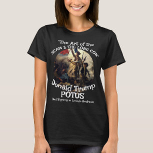 FBI ICE CBP Trump Burfightning Vit Lamm Svart 2 T Shirt