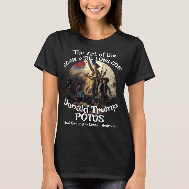 FBI ICE CBP Trump Burfightning Vit Lamm Svart 2 T Shirt (Framsida)
