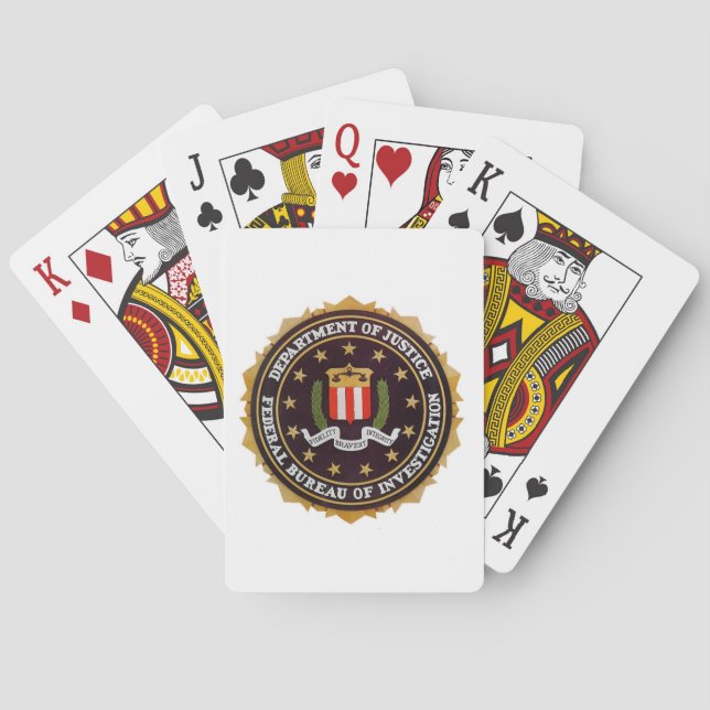 FBI PLAYING CARDS SPELKORT (Baksidan)