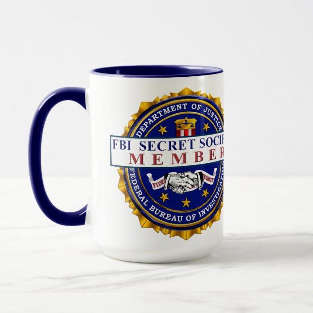 FBI SECRET SOCIETY COVFEFE JUMBO MUGG (Vänster)