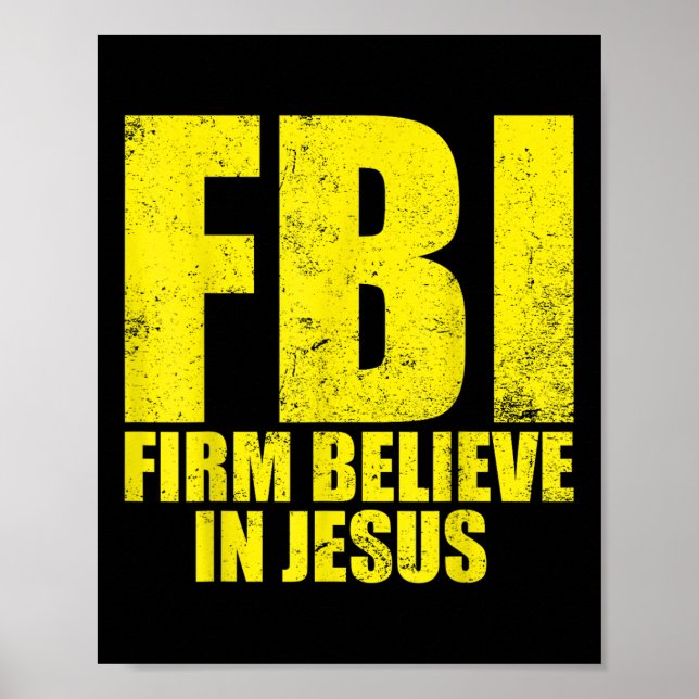 Fbi trogen Jesus kristen motivation  Poster (Framsidan)