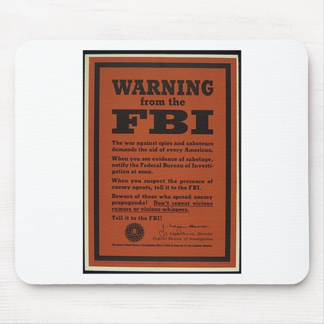 Fbi-varning Musmatta (Framsidan)