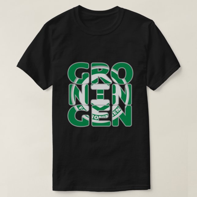 FC Groningen Klubb Logotyp i Brev Classic T-Shirt (Design framsida)