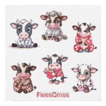 FC KOR-STITCH COW STICKERS!