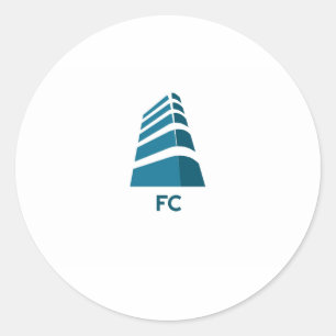fc sport runt klistermärke