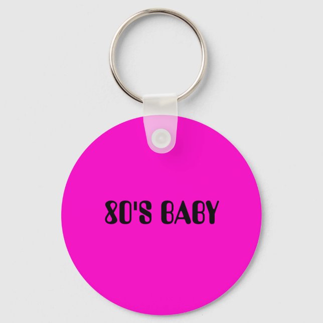 FCC "80'S BABY" KEYCHAIN BY BAGS NYCKELRING (Framsida)