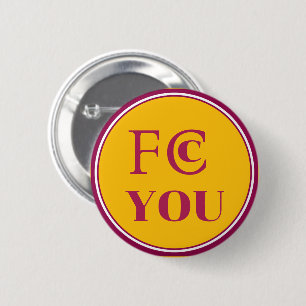 FCC YOU Kylskåpsmagnet Knapp