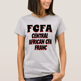 FCFA Centralafrikanska CFA franc grått T-shirt