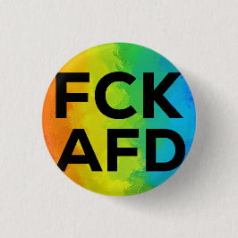 FCK AFD Cutout Regenbogen schwarz Knapp