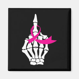 Fck Breast Cancer Mitten Finger Rosa Ribbon Awaren Magnet