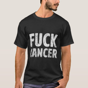 Fck Cancer Breast Cancer Awareness Gift Disted T Shirt
