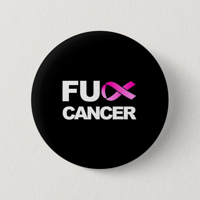 Fck Cancer - ökad medvetenhet om bröstcancer Knapp (Framsida)