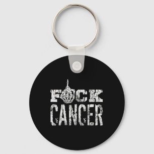 Fck Cancer Skeleton Mitten Breast Cancer Awareness Nyckelring