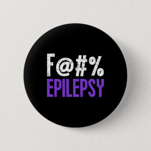 Fck Epilepsy Awareness Month Lila Ribbon Fighter Knapp
