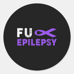 Fck Epilepsy Awareness Support Survivor Runt Klistermärke