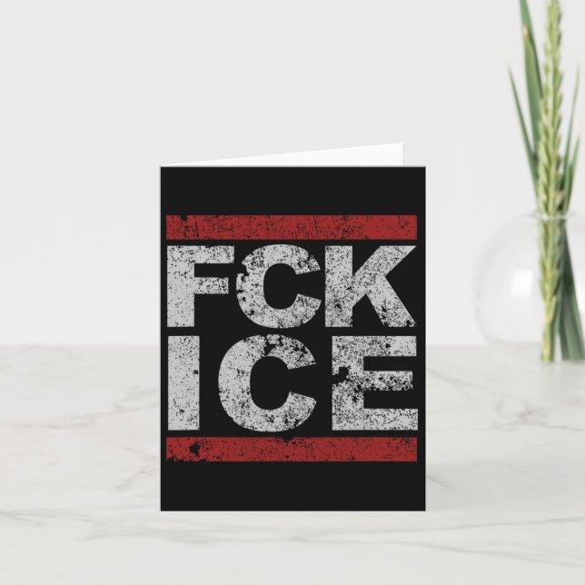 Fck Ice Distress Kort (Framsida)