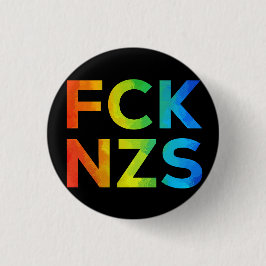 FCK NZS Regenbogen auf schwarz Knapp