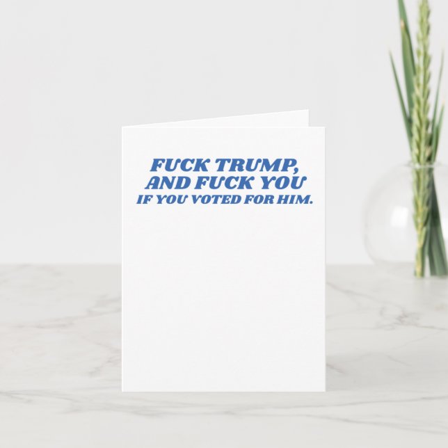 Fck Trump Kort (Framsida)