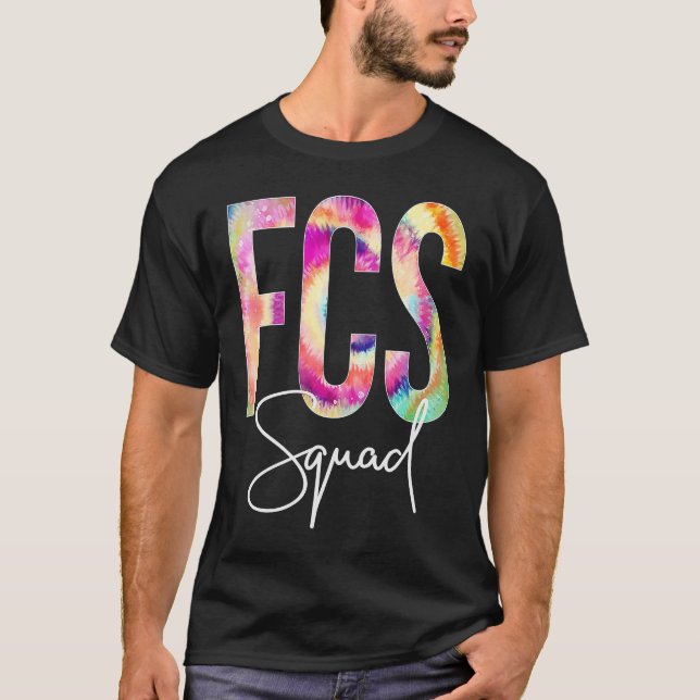 FCS Squad Tie Dye Back to school Kvinnors uppskatt T Shirt (Framsida)