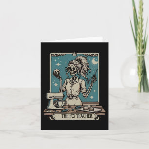 Fcs Teacher Skeleton Halloween Family and Consumer Kort