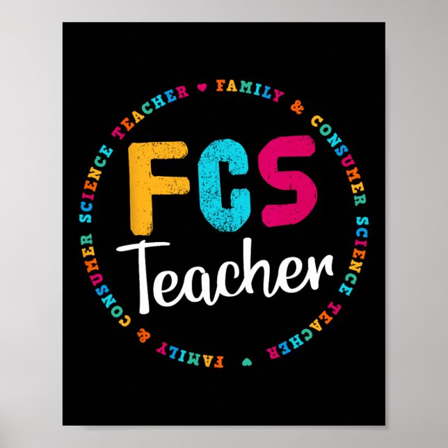 FCS Teacher Tee - Elective Teacher - FACS Teacher Poster (Framsidan)