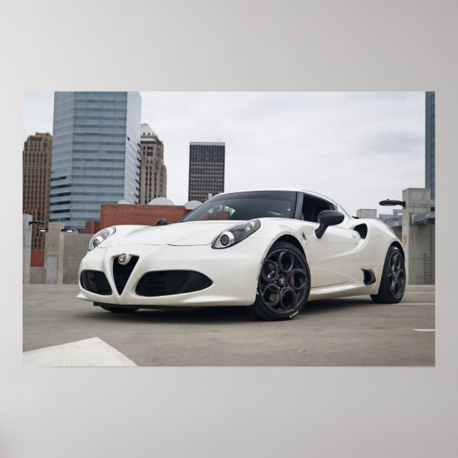 FCTC - vattenstämpelfri poster - Alfa Romeo 4C (Framsidan)
