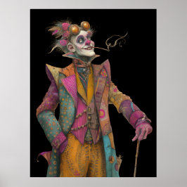 FD2 Circus Clown Art 18 Vintage Retro Carnival Poster