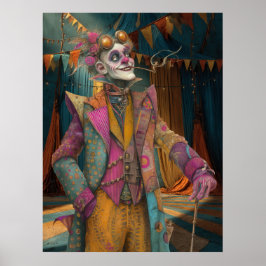 FD2 Circus Clown Art Vintage Retro Carnival 18 Poster