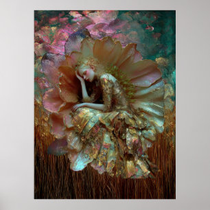 - FD2 Drömskt Förtrollande Fantasy Muse Iridescent Poster
