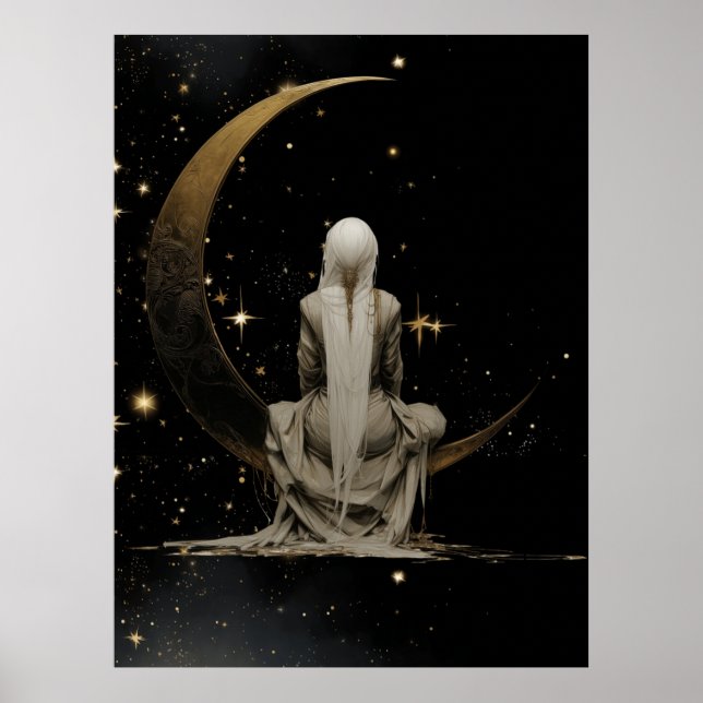 FD2 Enchanted 3 Crescent Moon Goddess Poster (Framsidan)
