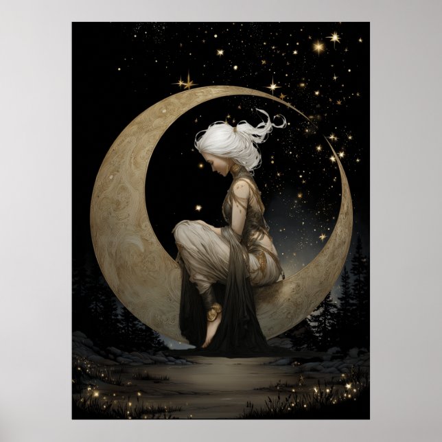 FD2 Enchanted 6 Crescent Moon Goddess Poster (Framsidan)