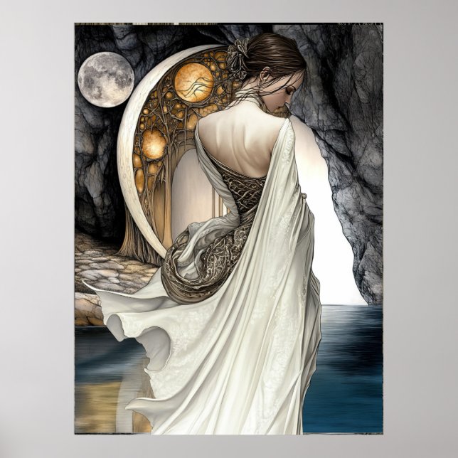 FD2 Enchanted Crescent Moon Goddess 14 Poster (Framsidan)