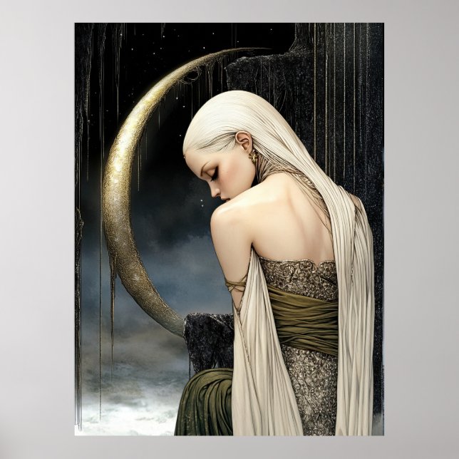 FD2 Enchanted Crescent Moon Goddess 23 Poster (Framsidan)