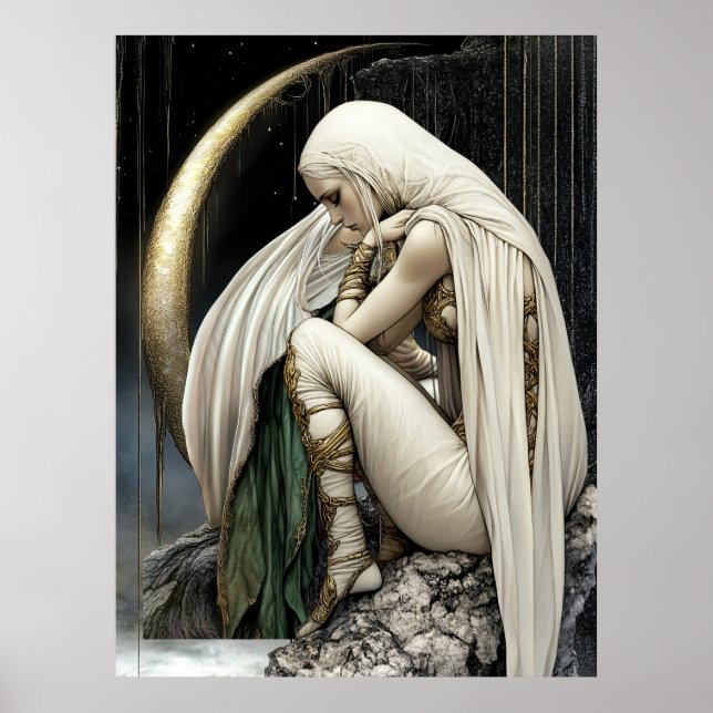 FD2 Enchanted Crescent Moon Goddess 29 Poster (Framsidan)