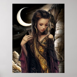FD2 Enchanted Crescent Moon Goddess 2 Poster