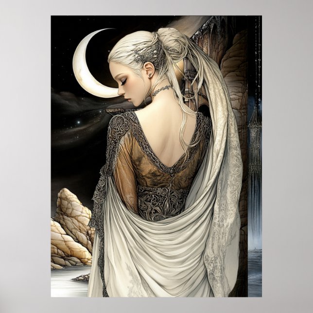 FD2 Enchanted Crescent Moon Goddess 7 Poster (Framsidan)