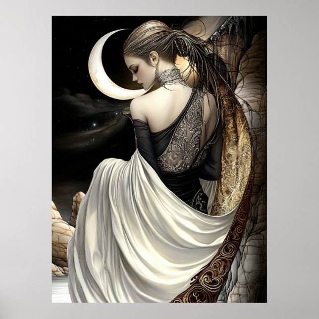 FD2 Enchanted Crescent Moon Goddess 8 Poster (Framsidan)