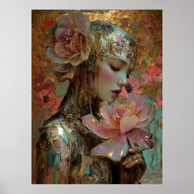 - FD2 Förtrollande Fantasy Drömmig Muse Iridescent Poster (Framsidan)
