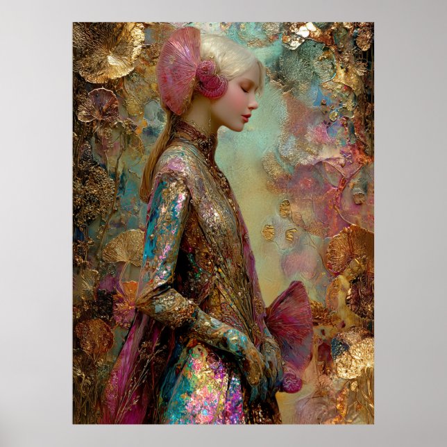 - FD2 Förtrollande Fantasy Drömmig Muse Iridescent Poster (Framsidan)
