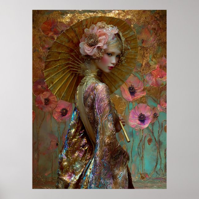 - FD2 Förtrollande Fantasy Drömmig Muse Iridescent Poster (Framsidan)
