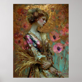 - FD2 Förtrollande Fantasy Drömmig Muse Iridescent Poster